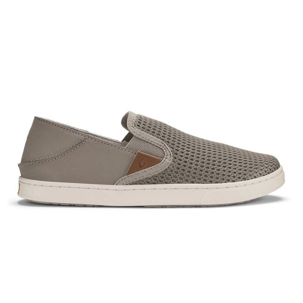 NEW OLUKAI women's pehuea sneaker in taupe grey